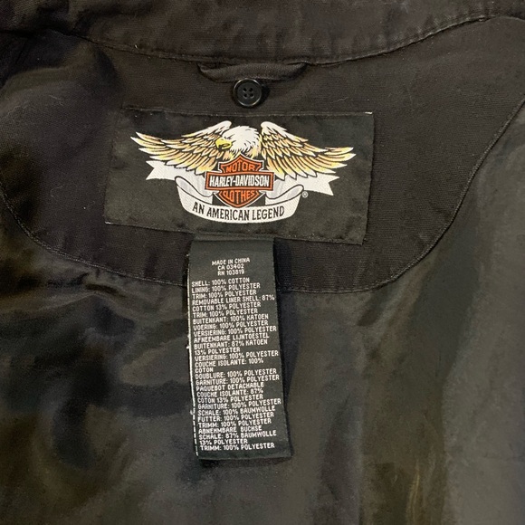 Harley-Davidson Black Military Field Jacket - Picture 4 of 4